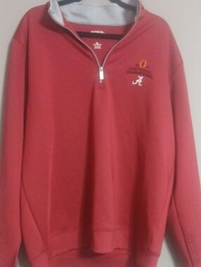 Antigua Alabama Football National Champs Quarter-Zip Pullover